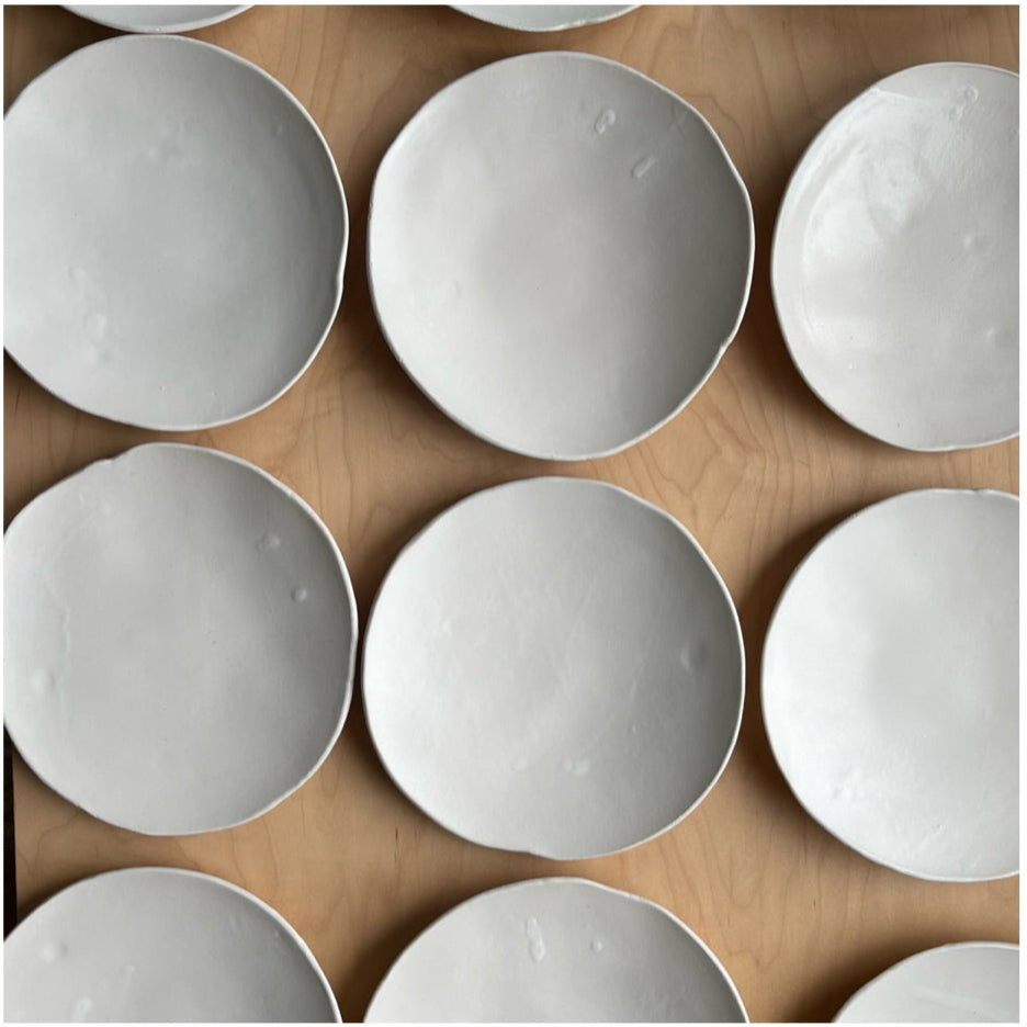 Bread Plate | Matte White
